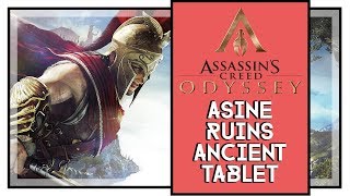 Assassins Creed Odyssey Asine Ruins Ancient Tablet Location [upl. by Amocat]