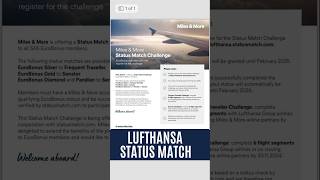 Lufthansa Statusmatch [upl. by Abbe]