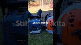 Stihl br600 vs makita eb7660 stihl makita leafblower [upl. by Illona]