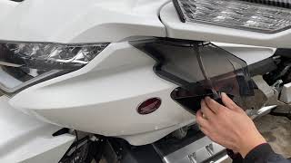 Installation of VEISUTOR Upper Air Deflectors for Honda Gold Wing GL1800 20182023 Accessories [upl. by Dustie]