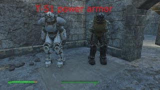 Fallout 4  Two T51 power armor in one location [upl. by Beryl]