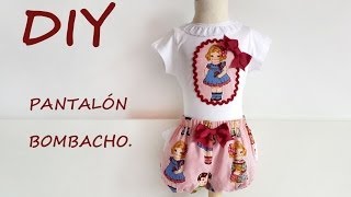 Pantalón bombacho Como hacer un pantalón bombacho para niños [upl. by Mulloy]