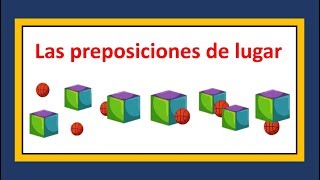 Las preposiciones de lugar en inglés  Prepositions of place [upl. by Egiarc]