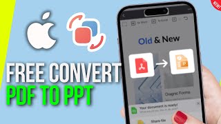 How to Convert PDF to PPT on iPhone 2024 [upl. by Artcele]