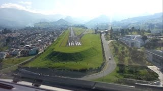 Most Difficult Landing in Colombia  Cockpit View HD 1080p [upl. by Kerianne725]