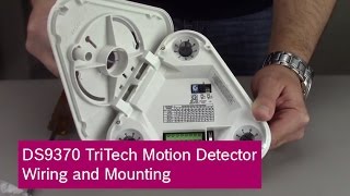 Bosch DS9370 TriTech Motion Detector Wiring and Mounting [upl. by Eustace]