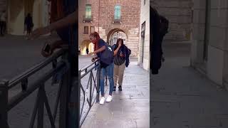 Bushman prank 2024 Bushman scare prank in Italy [upl. by Vullo621]