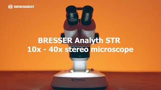 BRESSER Analyth STR 10x  40x Stereo Microscope [upl. by Alebasi271]