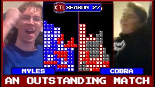 AN OUTSTANDING MATCH  Myles vs Cobra  Div 1A  CTL S27 [upl. by Azaria]