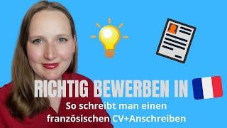 Richtig bewerben auf Französisch  So schreibt man einen Lebenslauf und Anschreiben in Frankreich [upl. by Felicie]