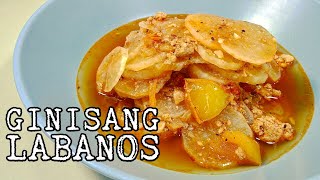 GINISANG LABANOS  KINAMATISANG LABANOS  SAUTED RADISH [upl. by Eiclek857]