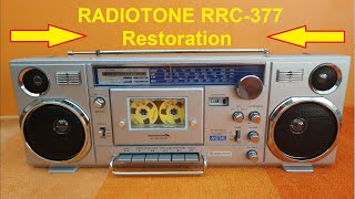 Radiotone RRC 377 Sanyo M 7900 Restoration [upl. by Bogosian728]