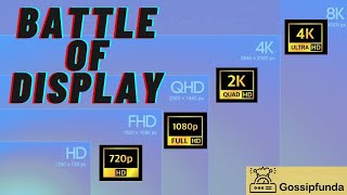 Battle of displays QHD vs UHD QHD vs 4k FHD vs HD FHD vs UHD [upl. by Eniluj797]