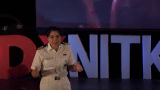 Lessons From The Seas  Lt Cdr Pratibha Jamwal  TEDxNITKSurathkal [upl. by Rednasxela]