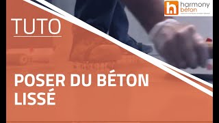 Comment poser du béton lissé 2016 [upl. by Kynan188]