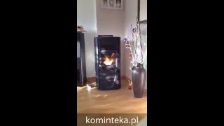 Piec wolnostojący na pelet La Nordica Extraflame Graziosa Steel Jak się pali w piecu na pellet [upl. by Eilah]