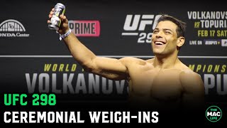 UFC 298 Ceremonial WeighIns [upl. by Eniamerej]