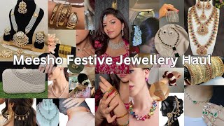 Meesho Ethnic Jewellery Haul✨ FestiveWedding Wear and Hair Accessories [upl. by Robson]