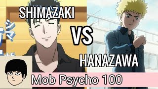 SHIMAZAKI vs HANAZAWA Mob Psycho 100 season 2 epi 09 [upl. by Epstein]