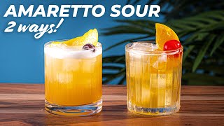 How to Make an Amaretto Sour 2 Ways  Jeffery Morgenthaler Amaretto Sour  Bartending 101 [upl. by Redd329]