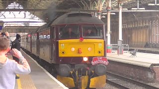 HELLFIRE Railtours and Locos at Preston 091124 [upl. by Enajaras]