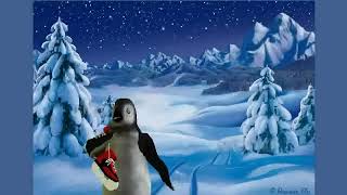 Silvester und Neujahr Glückwunschkarte mit Pinguin [upl. by Means939]