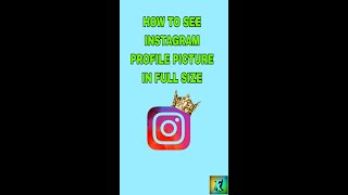 HOW TO SEE FULL SIZE INSTAGRAM PROFILE PICTURE AND DOWNLOAD 😲 tech shorts shortsvideo [upl. by Aikimat322]