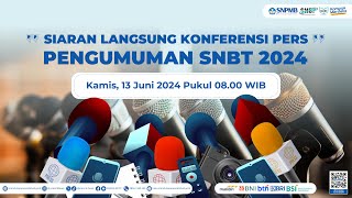 KONFERENSI PERS PENGUMUMAN SNBT 2024 [upl. by Lizzy301]