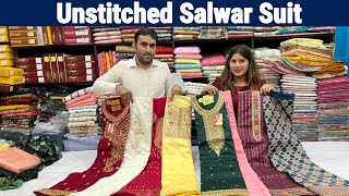 Buy Single Pc Unstitched Salwar SuitChuridar Piece at Wholesale Price Burrabazar Kolkata [upl. by Apostles]