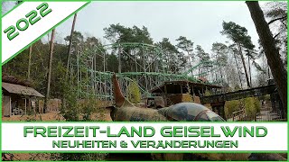 FreizeitLand Geiselwind Neuheiten und Veränderungen Saison 2022 Freizeitland Neu Freizeitpark [upl. by Naujit982]