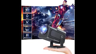 Polocsh Mini Projector Review – Pros amp Cons  Natvie 1080P Smart Projector [upl. by Ahsenad116]