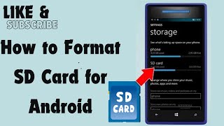 How to Format SD Card for Android [upl. by Salhcin]