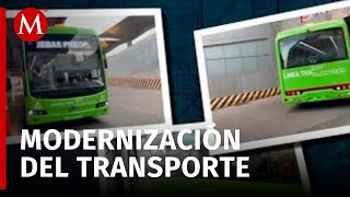 El Estado de México inicia la modernización de autobuses con vehículos eléctricos [upl. by Shem307]