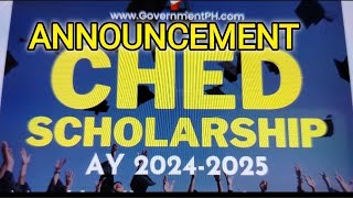 ANNOUCEMENT CHED SCHOLARSHIP APPLY NOW NA [upl. by Lebisor345]