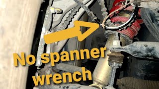 Adjusting Belltech drop Coilovers on my Coyote F150 wo spanner wrench   Stick till the end [upl. by Ynohtnaed]