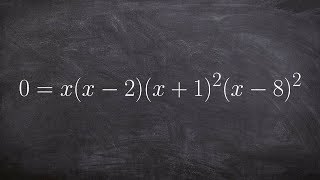 How to Determine The Zeros when a Polynomial is in Factored Form [upl. by Duffy869]