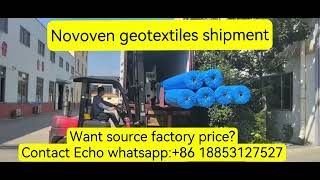 nonwoven geotextile fabric shipping geotextilegeofabricsgeomemrbanehdpe geomemrbane [upl. by Benjamen]