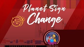 FINANCIAL ASTROLOGY  Planet Sign Change [upl. by Kuehn486]