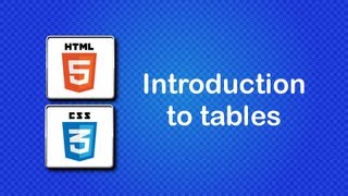 HTML5 and CSS3 Beginner Tutorial 28  Introduction to tables [upl. by Zaneski]