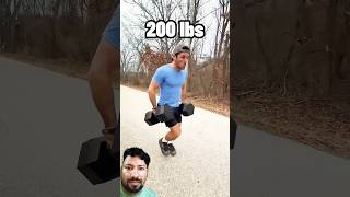 OMG 200KG dumbbell runner sprints run sprinting boxing sprinttraining motivation sprint [upl. by Aneala]