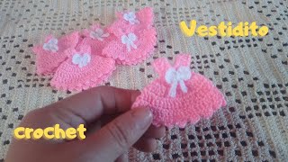 VESTIDITO CROCHET‼️para souvenir baby shower 😍🚼👶🐥 [upl. by Zanlog]