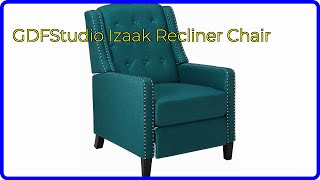 REVIEW 2024 GDFStudio Izaak Recliner Chair ESSENTIAL details [upl. by Mixie505]