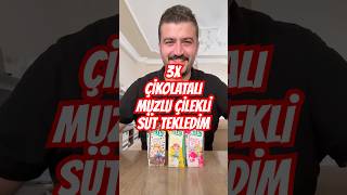 Chocolate Banana Strawberry milk Challenge challenge shorts tiktok [upl. by Lladnor574]