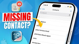 How to Fix Missing Contacts on iPhone  Contacts Disappearing Issue on iPhone FIXED [upl. by Magner365]