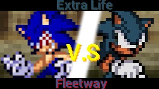 Extra Life Sonic VS Fleetway Sonic Restored [upl. by Yorgo]