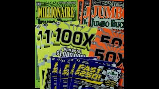 🍀LOTTERY SCRATCH OFF TICKETS POP UP LIVE STREAM💰 [upl. by Nodlehs]