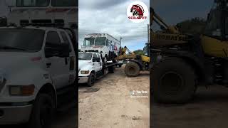 It took teamwork and two loaders to handle this FedEx step van 👀💥 truck recycling [upl. by Ettelrahc486]