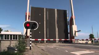 Dutch bridge opens  Brug Blauwe Hand 2 [upl. by Eissen760]