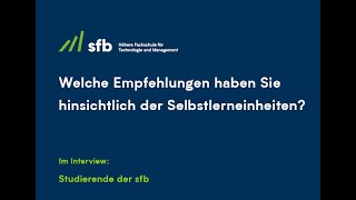 sfb Bildungszentrum Studenteninterviews Selbstlerneinheiten  Teil 4 [upl. by Eeruhs]