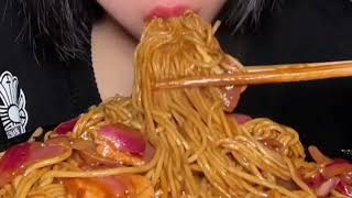 Full plate hot🔥🥵 chow asmr mukbang eating show [upl. by Snodgrass]